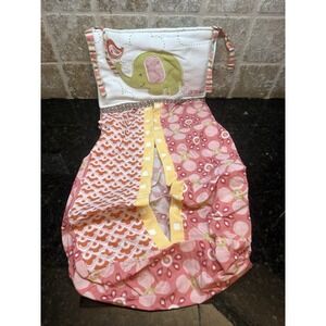 Cocalo "Up & Away" Baby Pink Elephant Hot Air Balloon Nursery Diaper Holder Hang